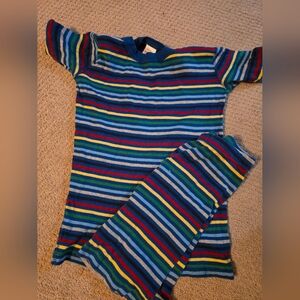 Hanna Andersson Multicolor Striped Pajama Set short Boys 12 150cm